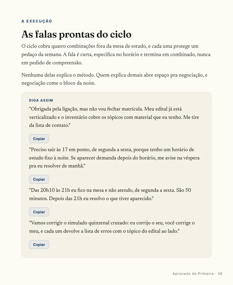 Fichas prontas: As fichas de revisão e o roteiro do bloco, prontos pra copiar